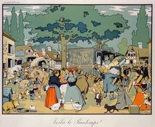 A „Le Printemps” szállítószolgálat plakátja, 1904